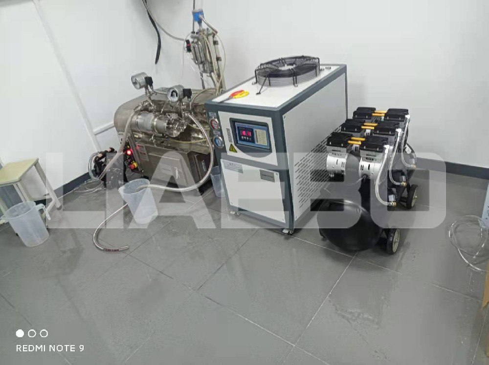 江蘇某新材料企業(yè)1L實驗室陶瓷納米砂磨機(jī)調(diào)試成功